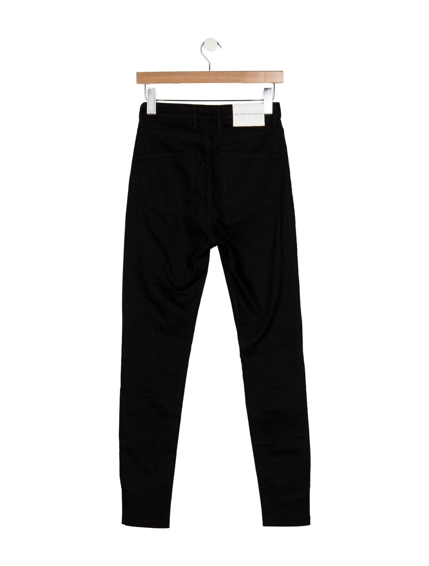 Anthony Vaccarello High-Rise Skinny Leg Jeans