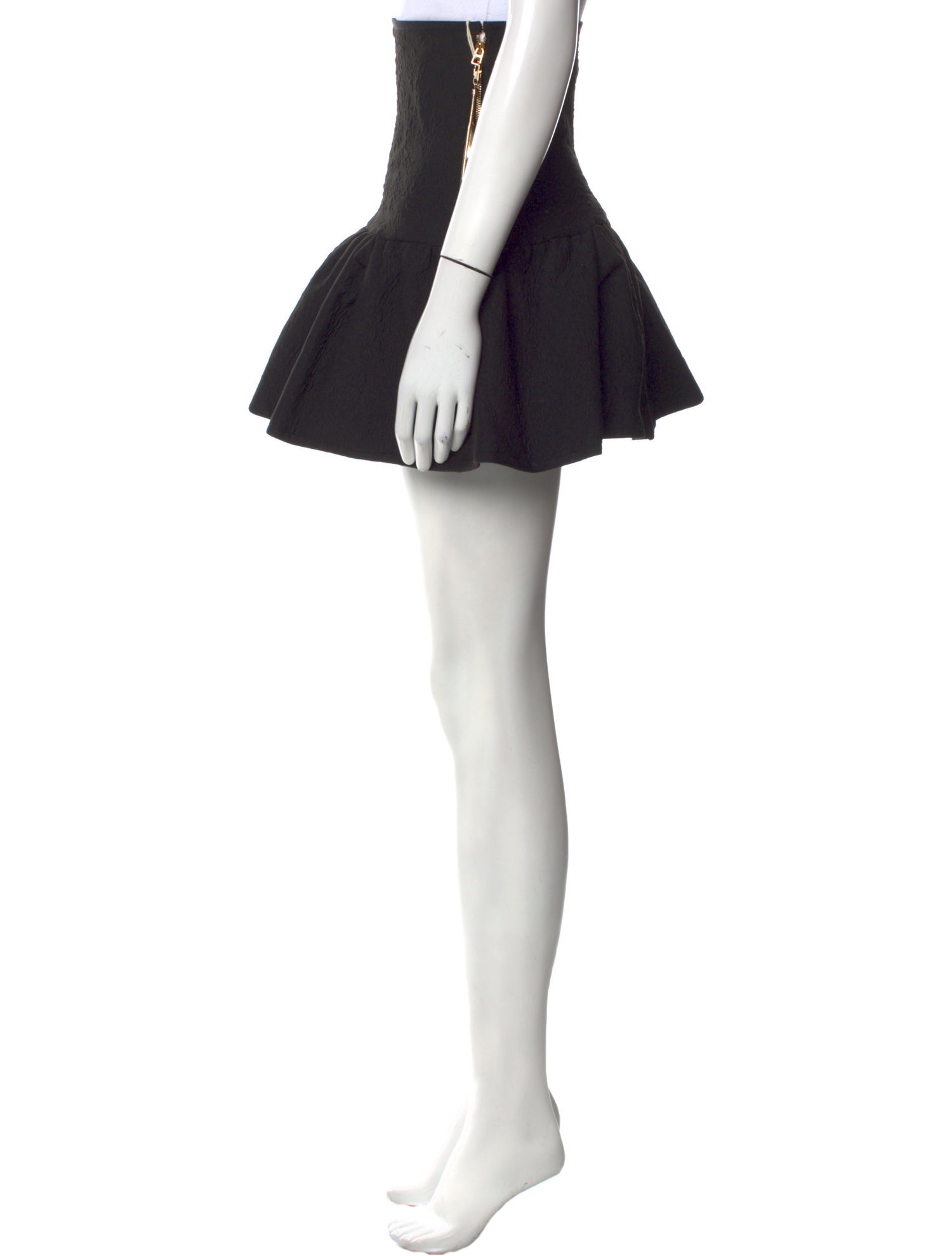 AZ Factory Ruffle Embellishment Mini Skirt