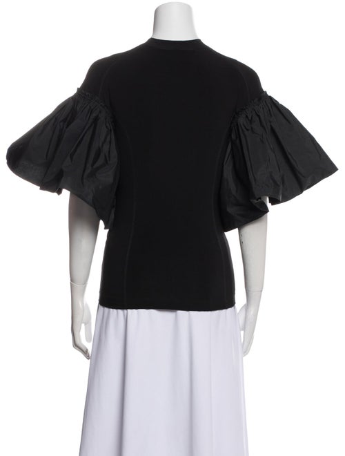 AZ Factory Crew Neck Short Sleeve Blouse