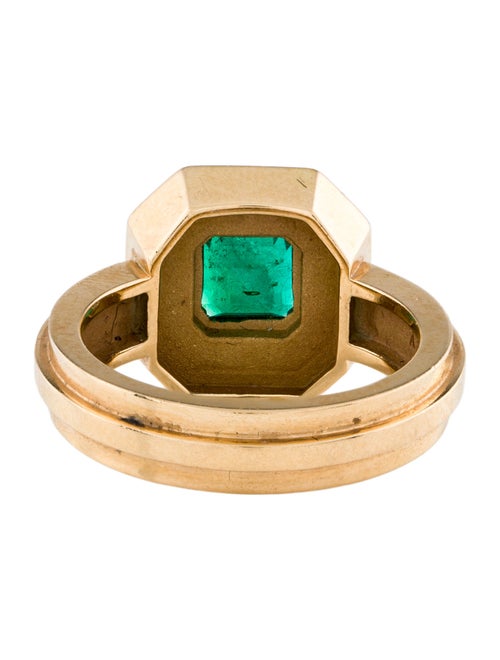 Azlee 18K Emerald Staircase Square Ring