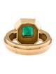 Azlee 18K Emerald Staircase Square Ring