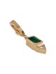 Azlee 18K Diamond & Emerald Pendant Necklace