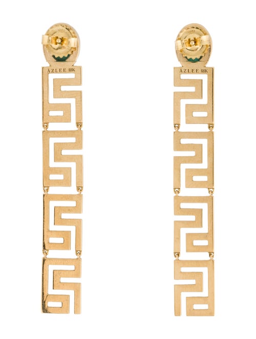 Azlee 18K 2.66ctw Emerald Drop Earrings