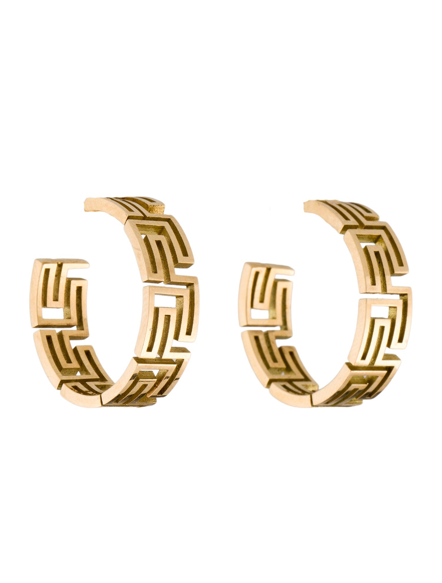 Azlee 18K Tessellate Huggie Earrings