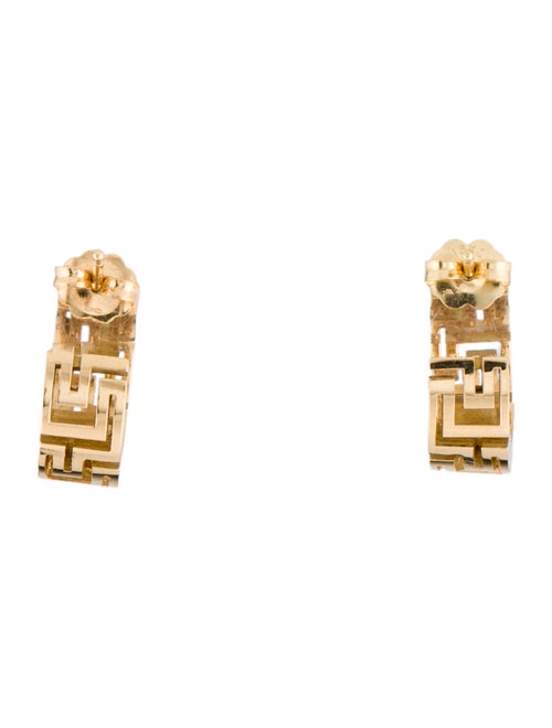 Azlee 18K Tessellate Huggie Earrings