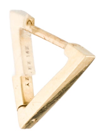 Azlee 18K V Huggie Single Earring