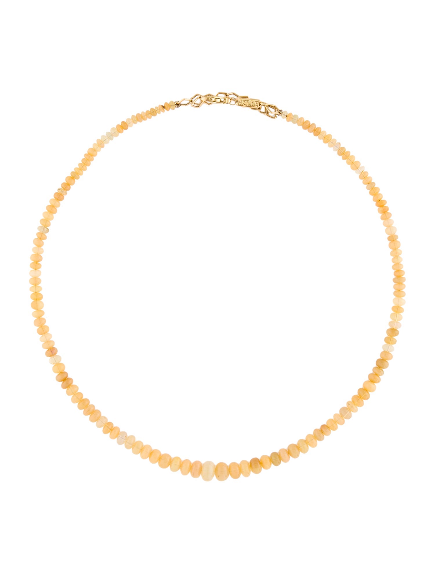 Azlee 18K Opal Bead Necklace