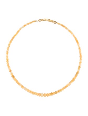 Azlee 18K Opal Bead Necklace