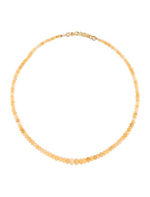 Azlee 18K Opal Bead Necklace