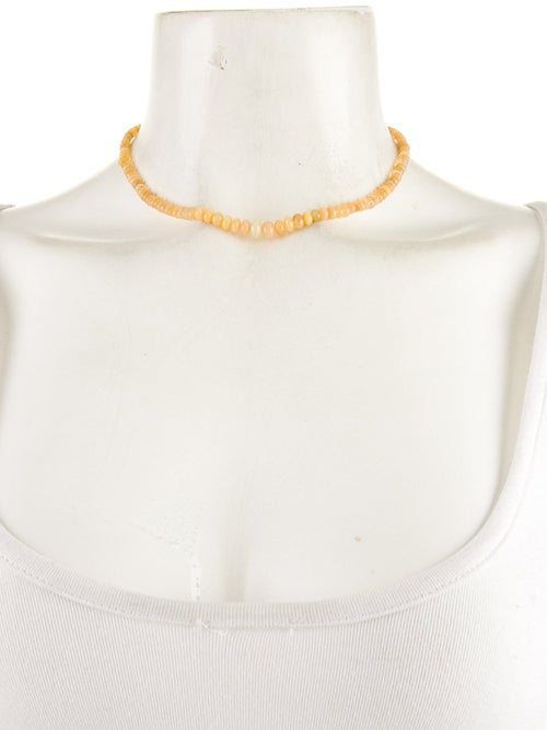 Azlee 18K Opal Bead Necklace