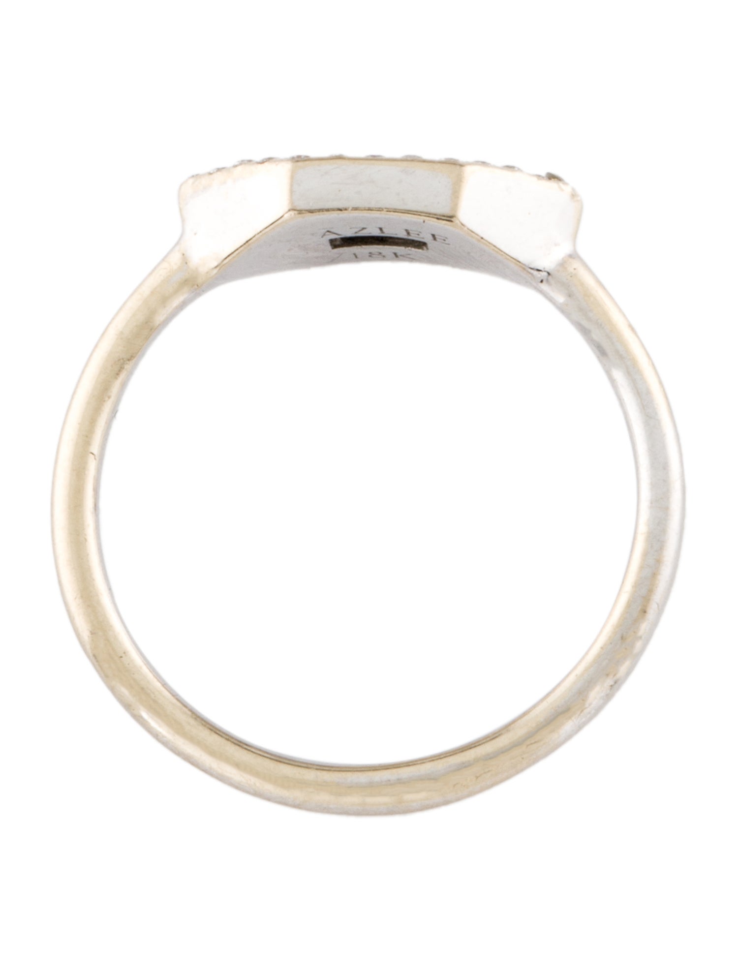 Azlee 18K Enamel & Diamond Ring