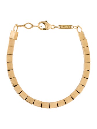 Azlee 18K Cube Link Bracelet
