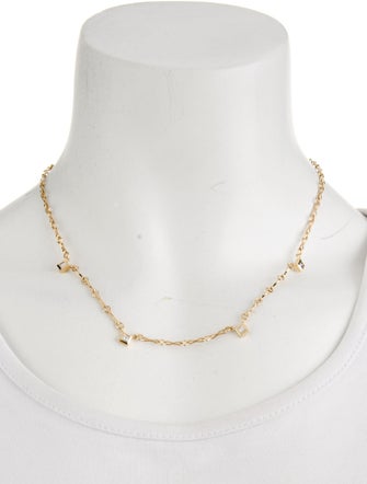 Azlee 18K Diamond Lozenge-Link Chain Necklace