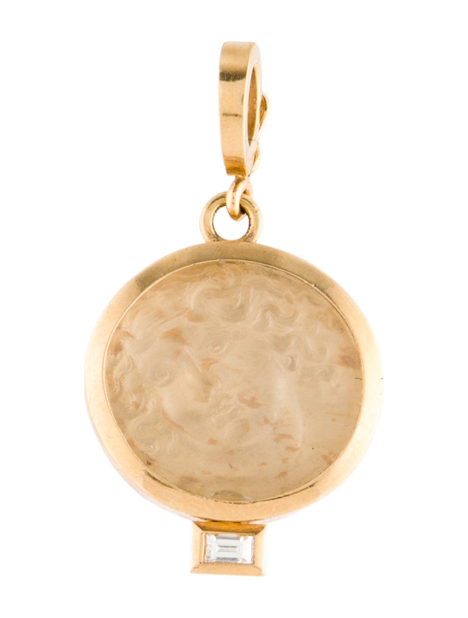 Azlee 18K Venetian Glass & Diamond Pendent