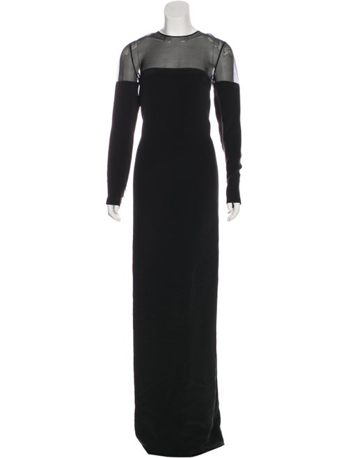 Azzaro Silk Maxi Dress Black