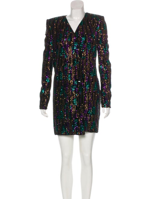 Azzaro Embellished Evening Dress Black