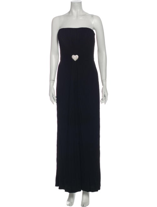 Azzaro Strapless Long Dress Black