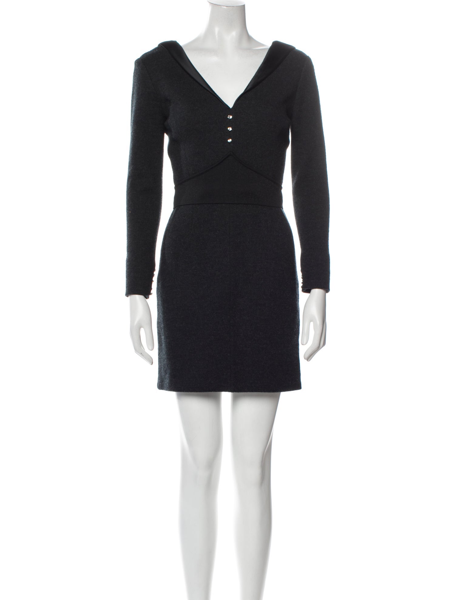 Azzaro Wool Mini Dress