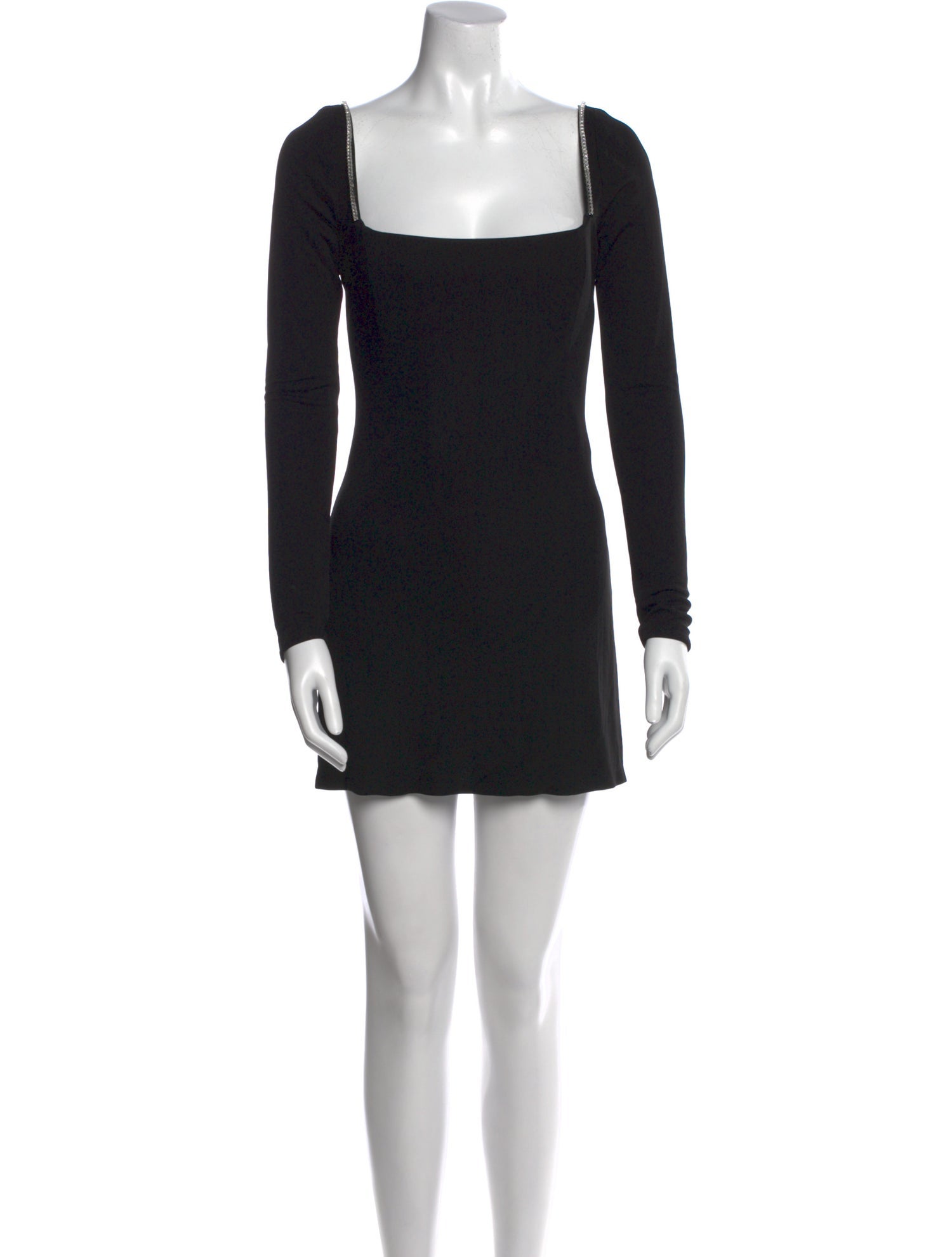 Azzaro Square Neckline Mini Dress