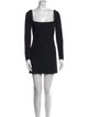 Azzaro Square Neckline Mini Dress