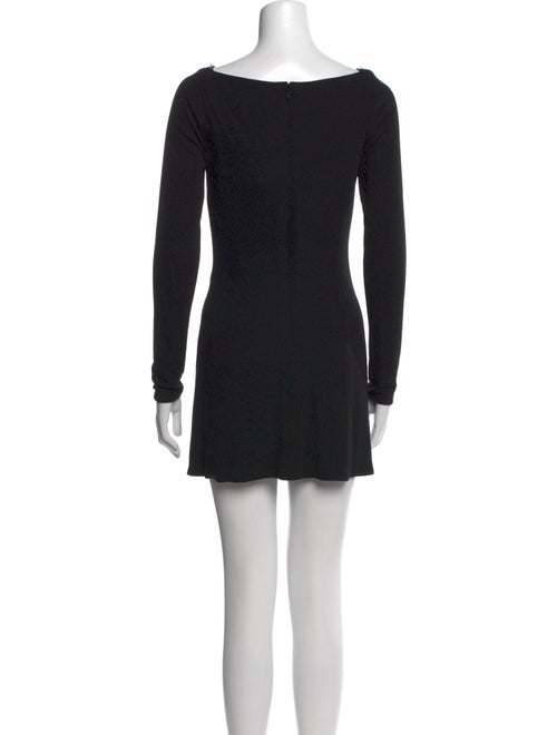 Azzaro Square Neckline Mini Dress