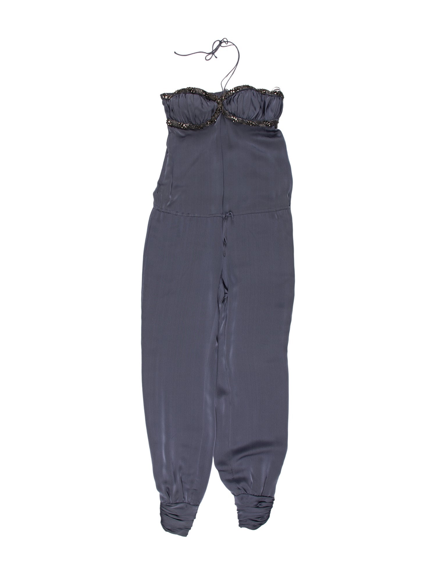 Azzaro Silk Strapless Jumpsuit