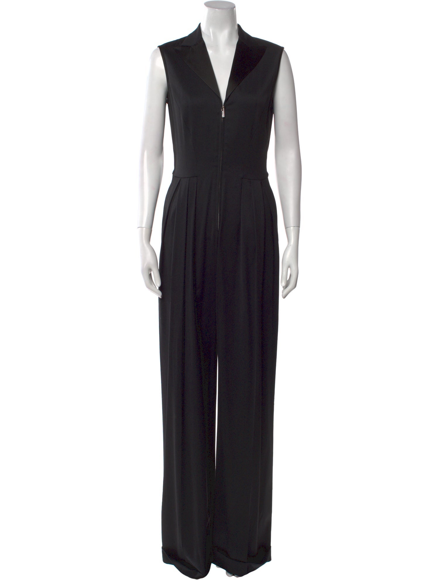 Azzaro Wool V-Neck Jumpsuit