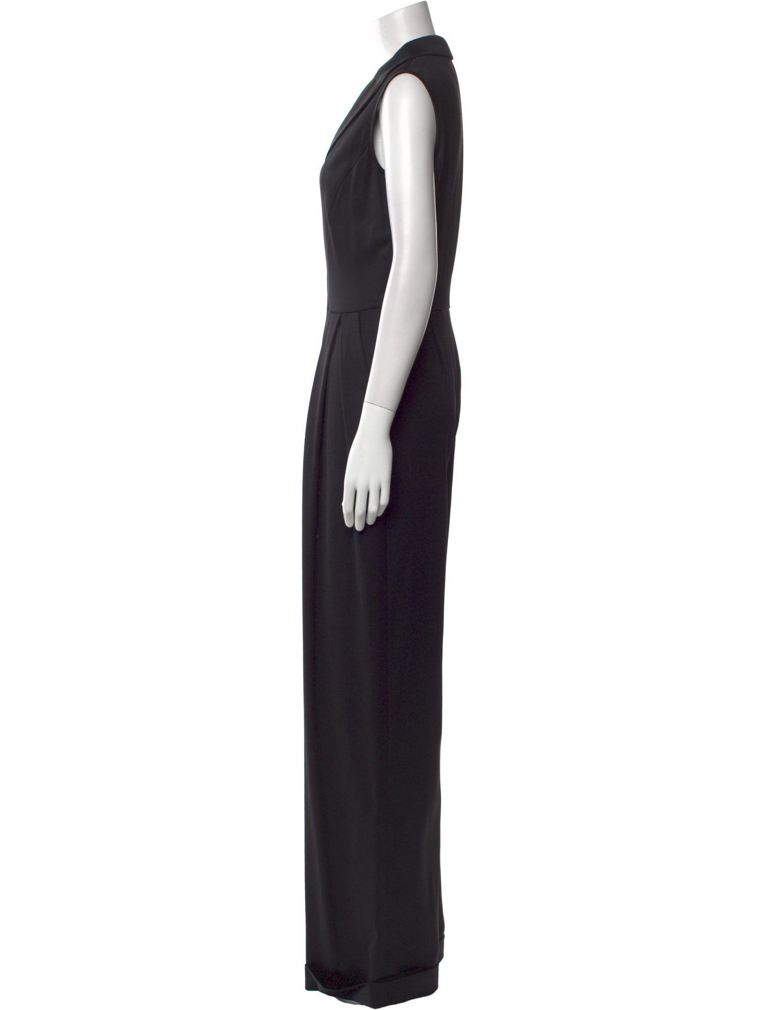 Azzaro Wool V-Neck Jumpsuit