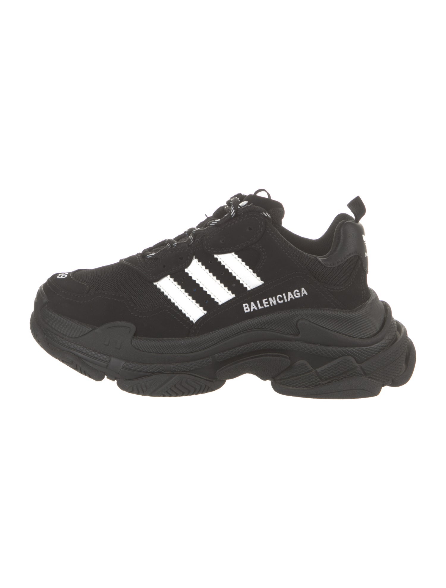 Balenciaga X Adidas Gray Nylon Athletic Sneakers main image 1
