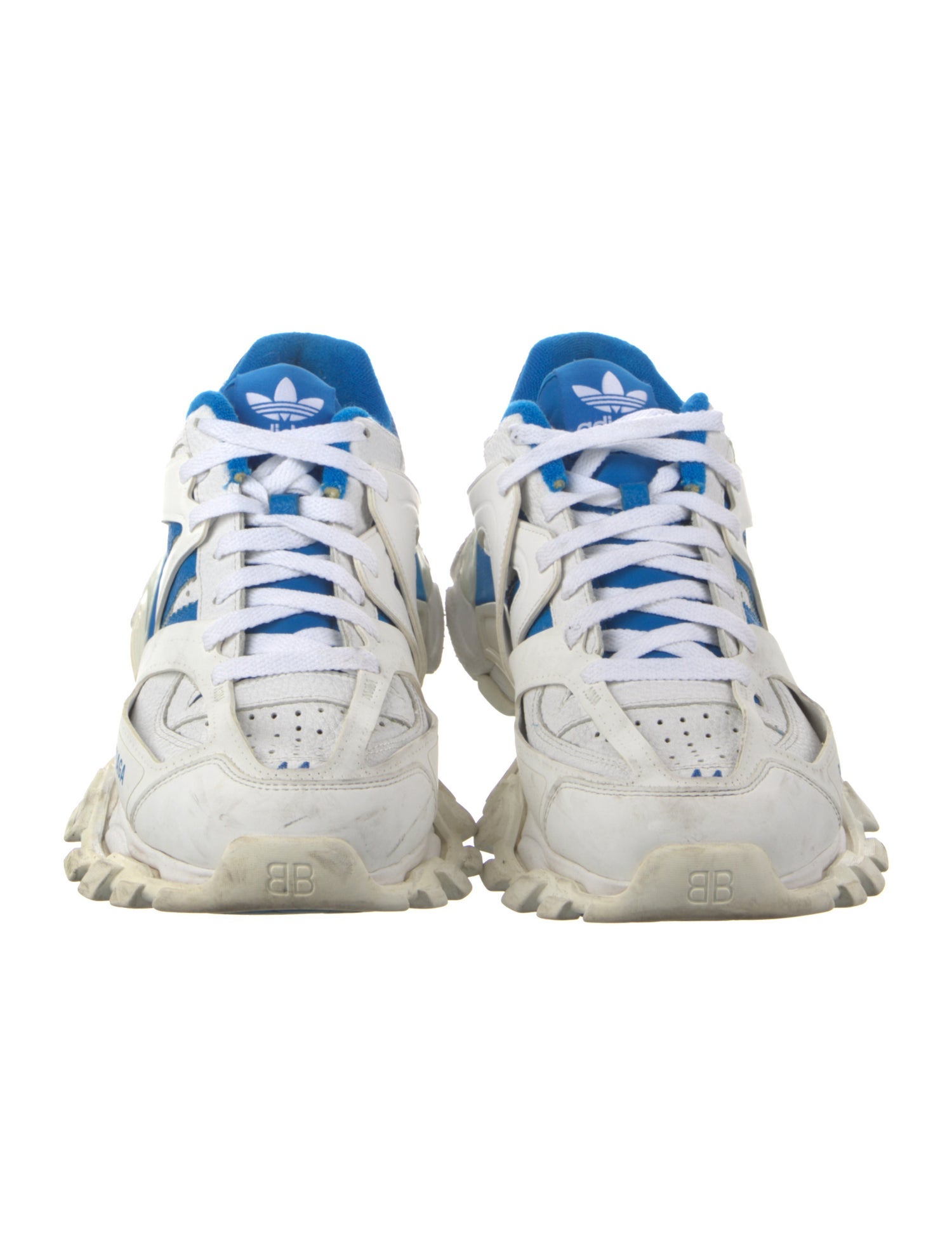 adidas gazelle silver green womens Balenciaga x Adidas Men's Track Forum White / Blue Low Top Sneakers