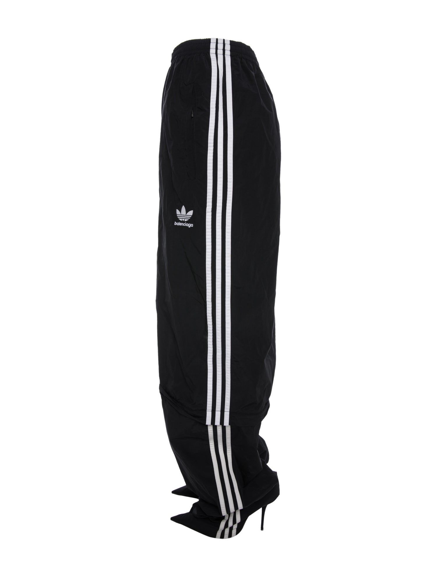 Balenciaga x adidas Nylon Wide Leg Pants