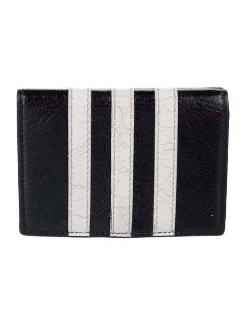 Balenciaga x adidas Leather Striped Wallet