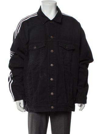 Balenciaga x adidas 2022 Striped Denim Jacket