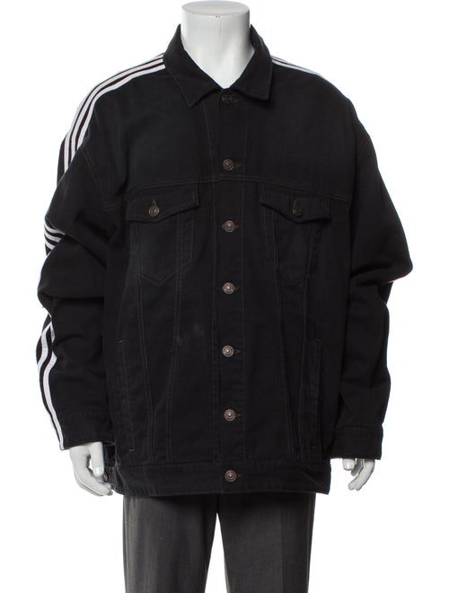 Balenciaga x adidas 2022 Striped Denim Jacket