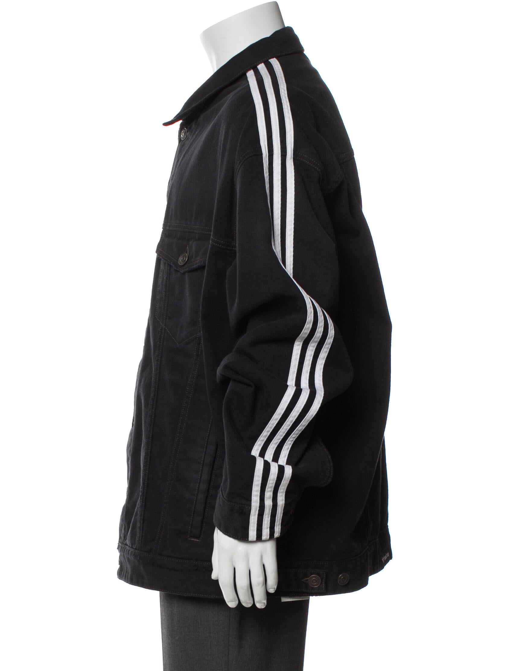 Balenciaga x adidas 2022 Striped Denim Jacket
