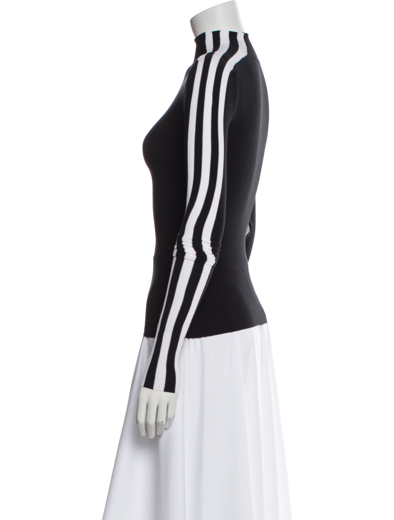 Balenciaga x adidas Graphic Print Mock Neck Top