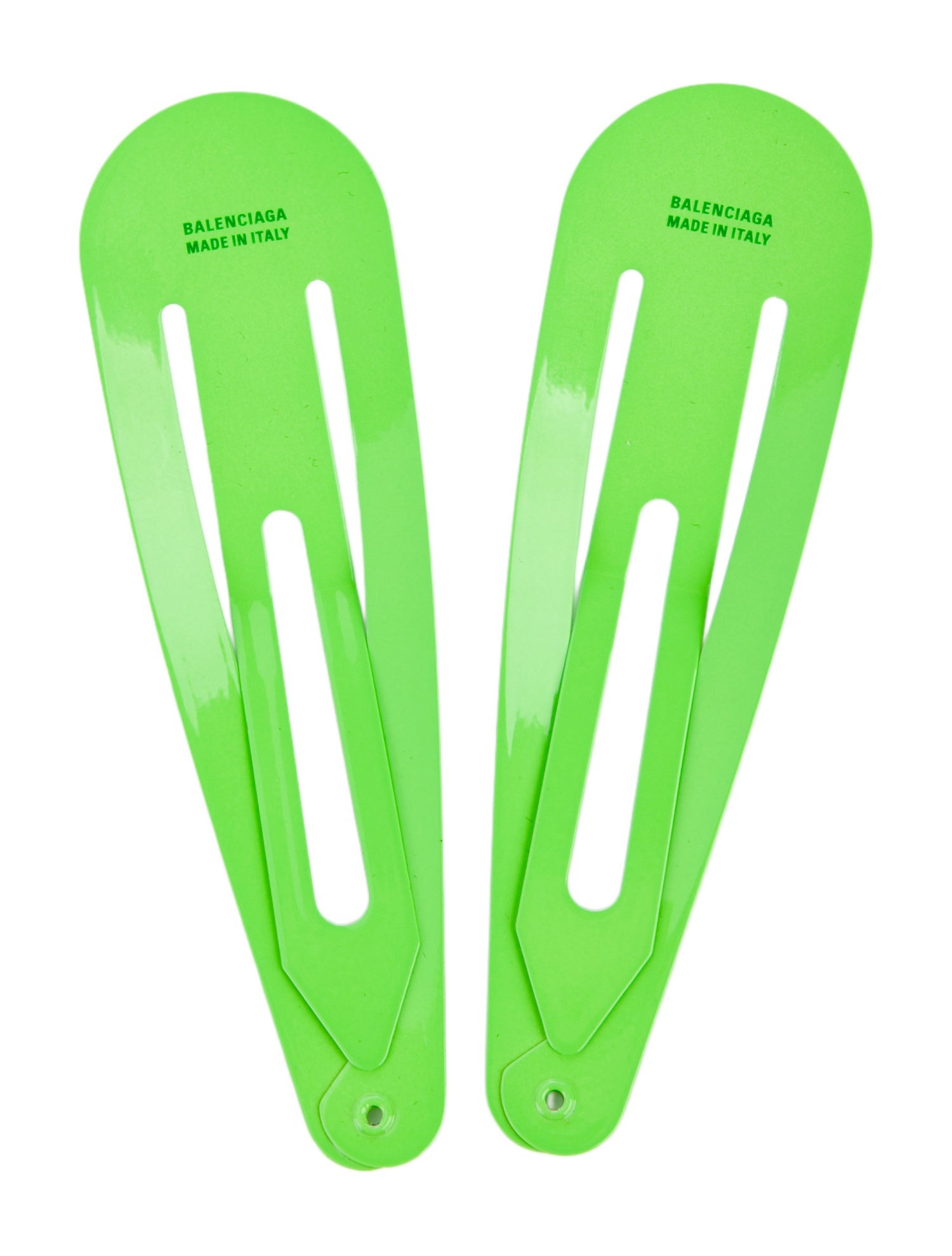 Balenciaga Logo Hair Clips