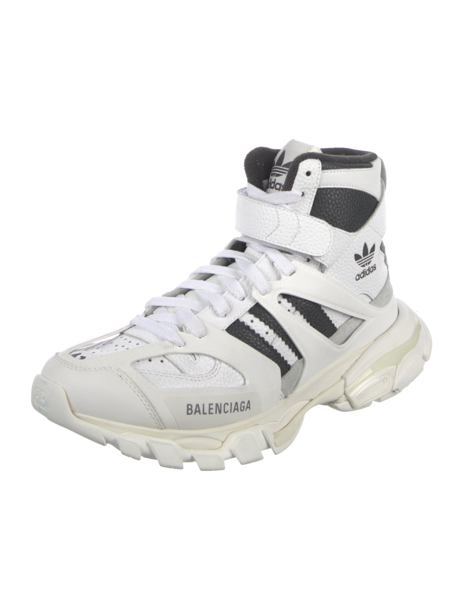 Balenciaga x adidas Track Forum High 'White Black' Sneakers