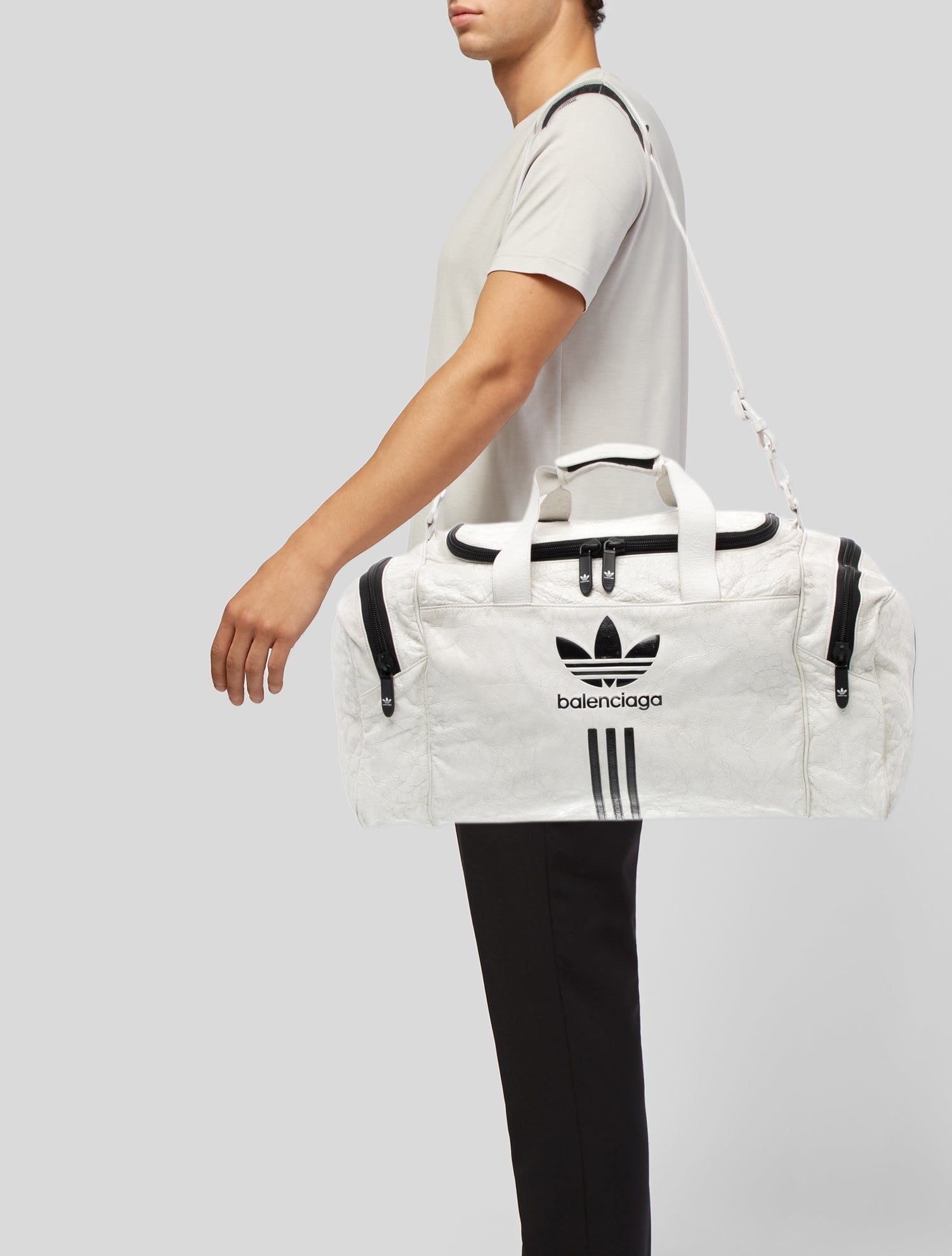 Balenciaga x adidas Leather Weekender Bag