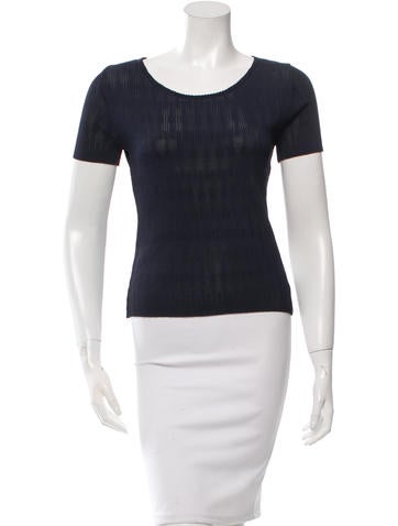 Barbara Bui Short Sleeve Knit Top