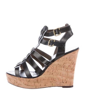 Barbara Bui Cage Wedge Sandals