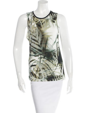 Barbara Bui Abstract Print Sleeveless Top