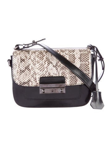 Barbara Bui Snakeskin Crossbody Bag