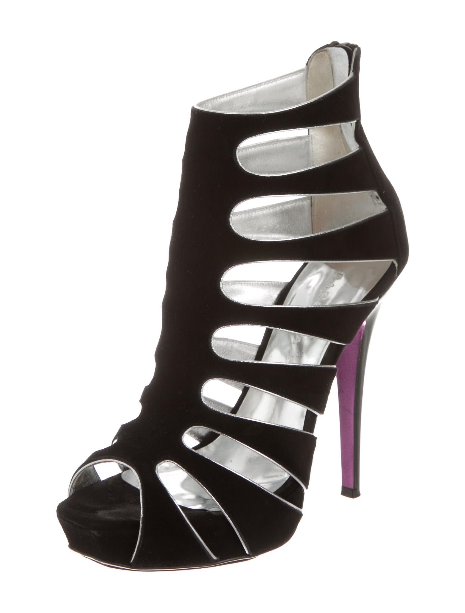 Barbara Bui Suede Cage Sandals - Shoes - BAB22065 | The RealReal