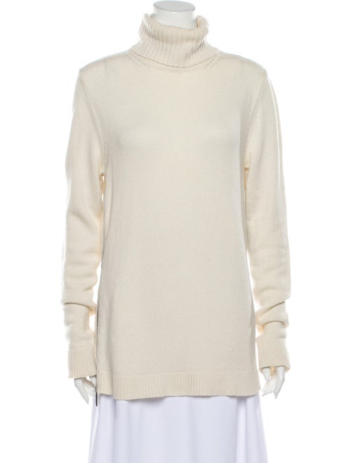 Barbara Bui Cashmere Turtleneck Sweater White
