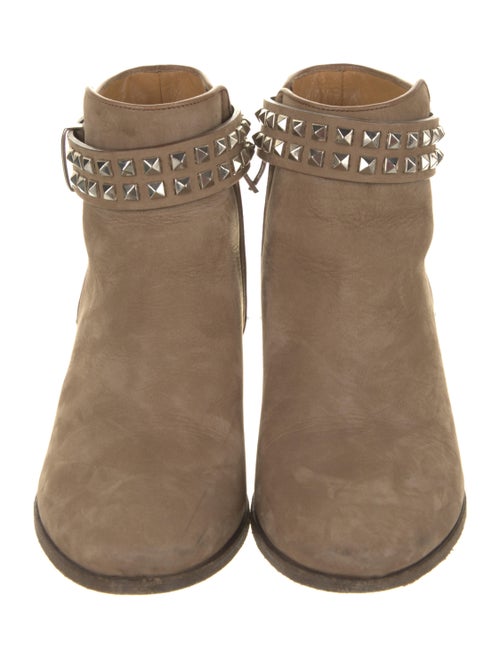 Barbara Bui Leather Studded Accents Boots