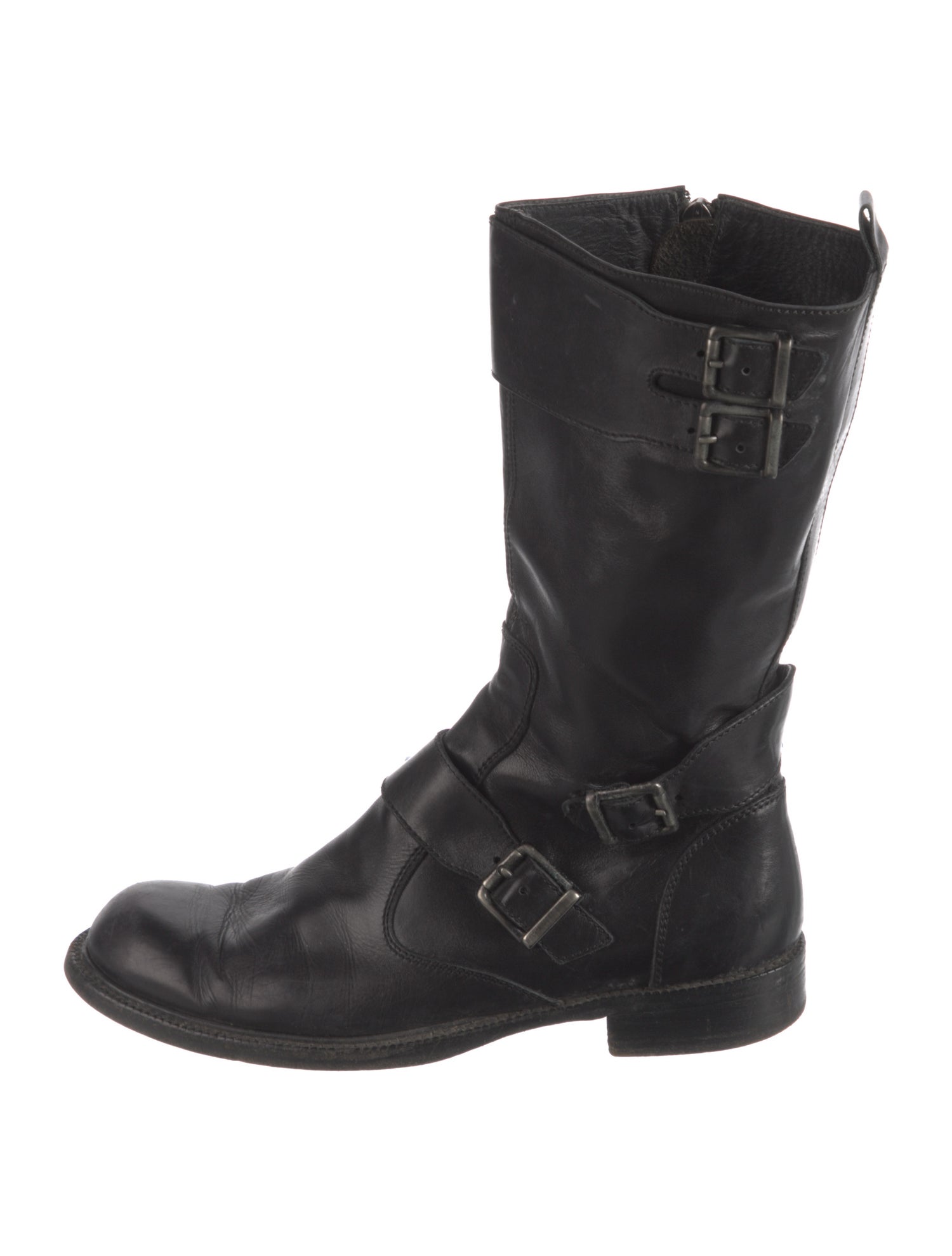 Barbara Bui Leather Moto Boots