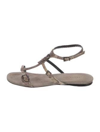 Barbara Bui Suede T-Strap Sandals