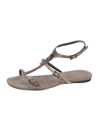Barbara Bui Suede T-Strap Sandals