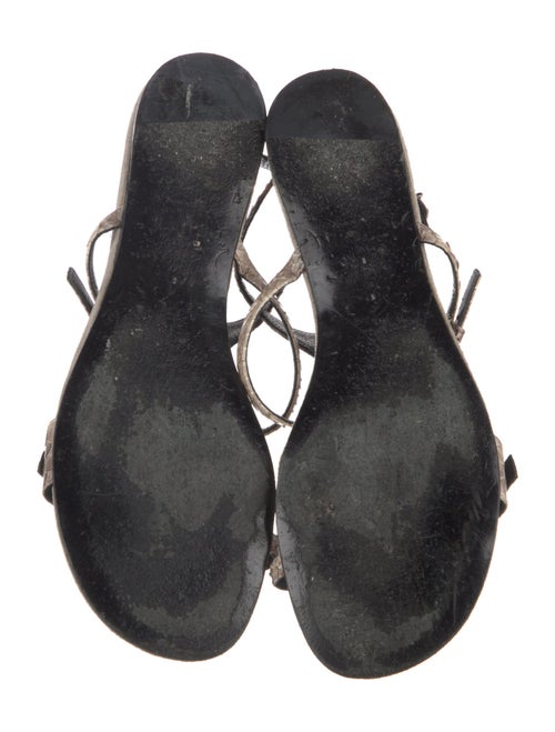 Barbara Bui Suede T-Strap Sandals